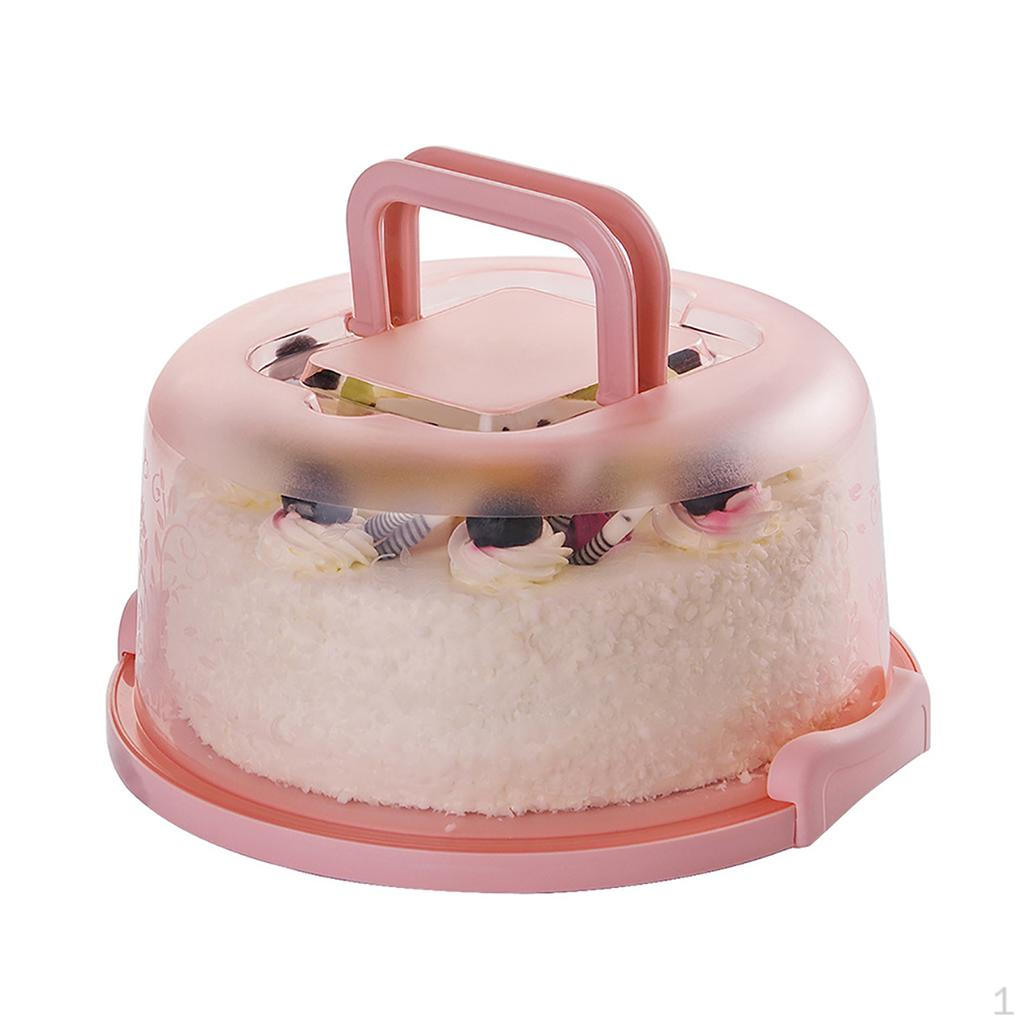 Cake Carrier to 8 inch Cake. Fashionable Stand Doubles as Five Section Serving Tray