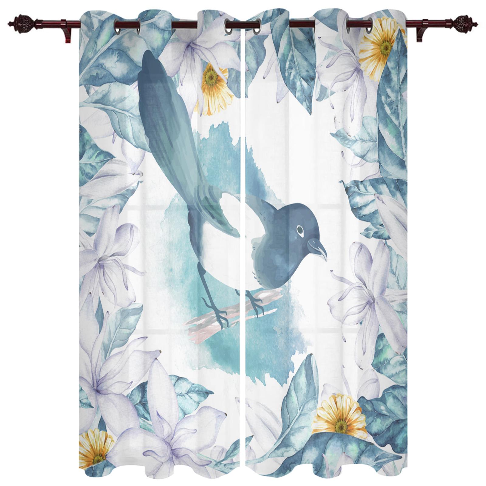 Цветы Блум Бирюзовые Растения Розы Оконные Шторы Для Гостиной Спальни Роскошные Домашние — фото 11