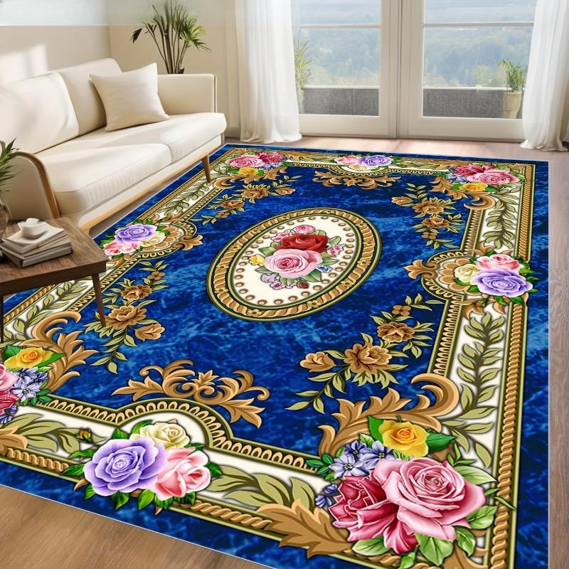 Luxurious Carpet for Office Coffee Shop Kitchen Vintage Flannel Rug Featuring A Rustic Style A Living Room Bedroom Decoration