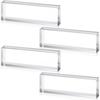 1pcs Transparents Square Acrylic Stick Bar, Clear for DIY Craft, Display Stand, Polished Edges, Multiple Sizes