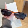 New small square sunglasses men and women Internet celebrities ins fashion literary retro street concave sunglasses