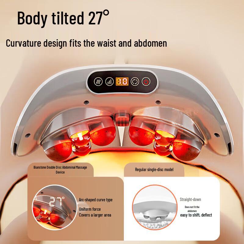 WayourCare Double-Head Bianstone Moxibustion Abdominal Massager