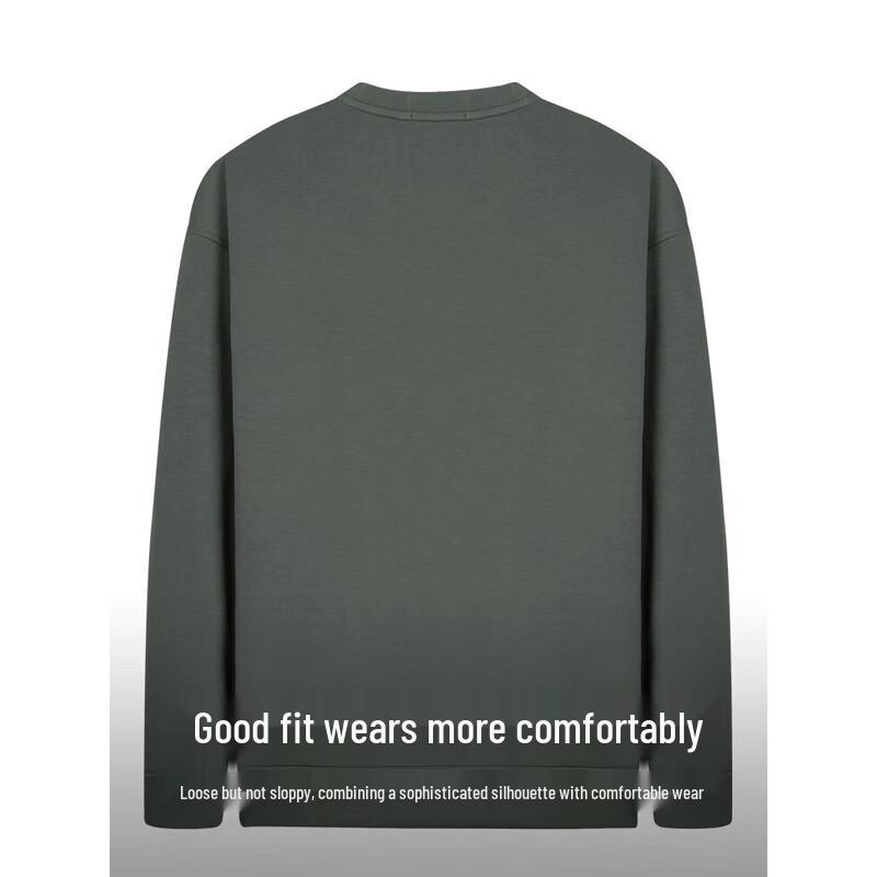 

Cai Zi Men s Long-Sleeve Pullover Sweatshirt L