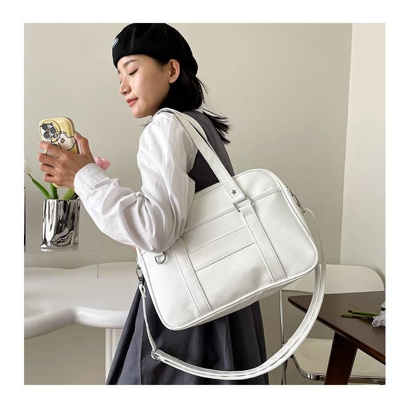 Stylish Urban Chic Tote Bag For Women Pu Leather Large Capacity Shoulder Bag