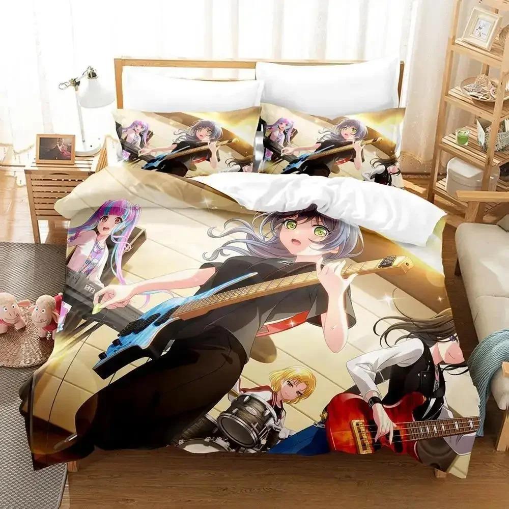 RAISE A SUILEN Bedding Set Cartoon Anime three-piece set Adult Kid Bedroom Duvet cover Sets 3D Print Kawaii Girls lit complet
