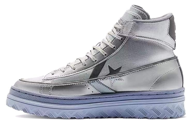 Кожаные кеды Converse X2 High Metallic Vis - Silver 169529C 40.5