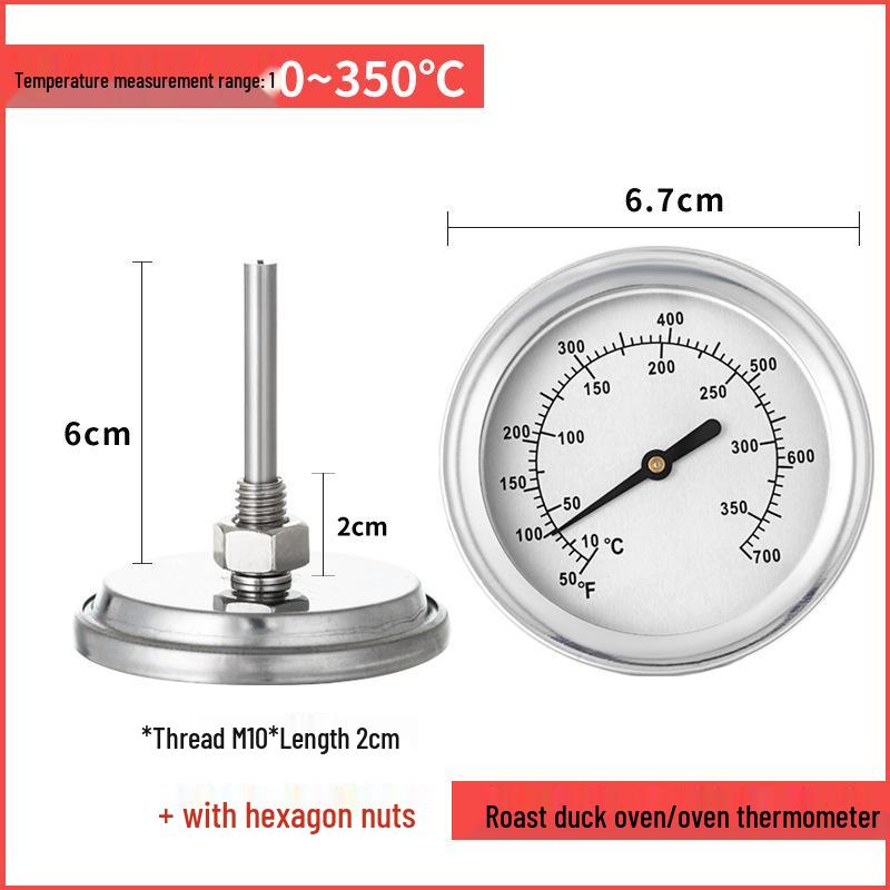 Stainless Steel Short Needle Thermometer for Oven and Barbecue