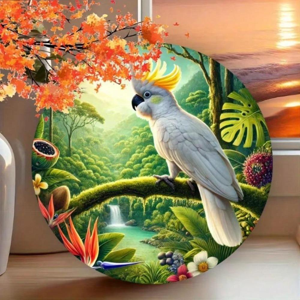Metal Art Bird Wall Sign for Home Garden Office Decor