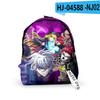 Classic Novelty Tribe Nine Backpacks Boys/Girls Pupil School Bags 3D Print Keychains Oxford Waterproof Cute Small Backpacks