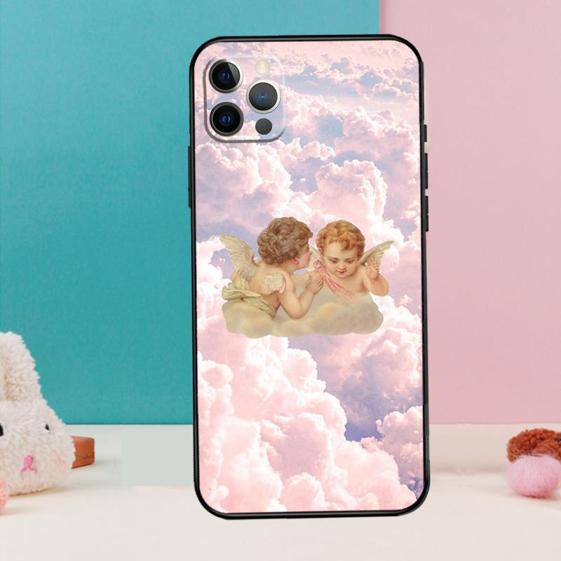Coque de téléphone esthétique Ange de la Renaissance Pour iPhone 17 Air 16 15 14 13 11 12 Pro Max 12 13 mini 15 16 Plus 16e Cover Coque