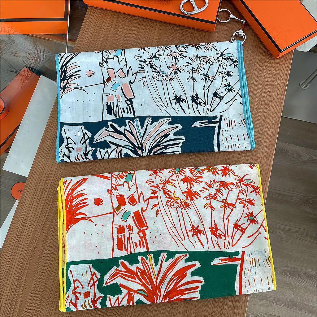 Herringbone Velvet Scarf: Winter, Versatile, Thickened, Hand-Rolled Edges, Small & Long