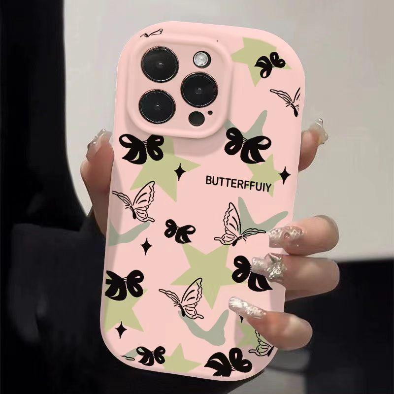 Compatible with Apple 16pro Cartoon 15promax Phone Case 14plus Creative 13 Matte 12pro11