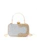 Diamond Evening Clutch For Women Wedding Mini Purse Chain Shoulder Bag Small Hollow Out Flowers Crystal Party Handbag