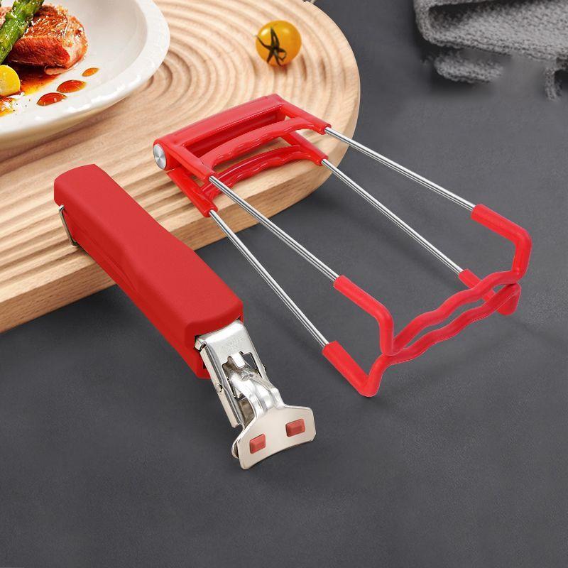 Huishoudelijke anti-broei klem schijf lifter stoomklem siliconen handschoenen magnetron bak anti-slip pannenklem keukenaccessoires