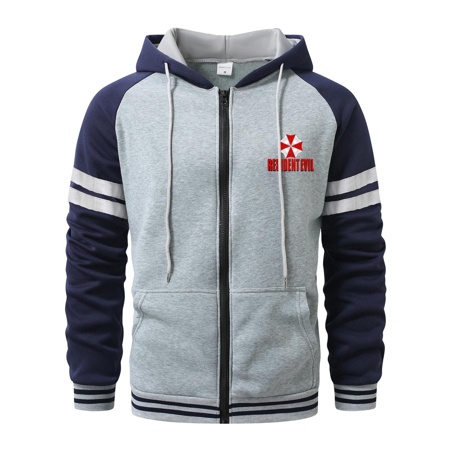 FEGKZLI Specialty RESIDENT EVIL Heren Hoodies Cardigan Rits Hoodies Capuchon Zak Sport&Outdoor Streetwear Casual Lente&Herfst Kleding Hoodies Sweatshirts Heren Jassen L