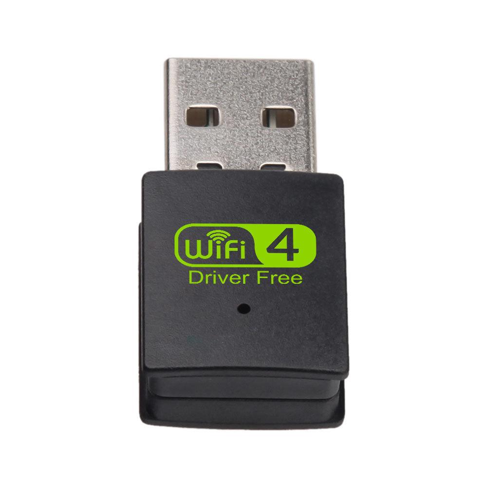 Driver-Free USB WiFi Network Card: Wireless Receiver/Transmitter with External Antenna, 300M.