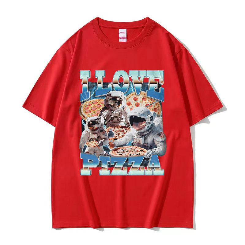 Funny I Love Pizza Meme T Shirt Men Women Vintage High Quality Fashion Tshirts Casual 100 Cotton Oversized Tshirt Streetwear