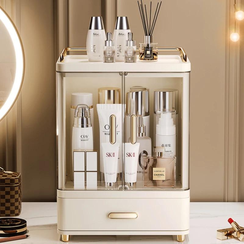 Opbergbox Cosmetica Bureau Grote Capaciteit Make-up Kwasten Stofrek Premium Huidverzorgingsproducten Opbergbox