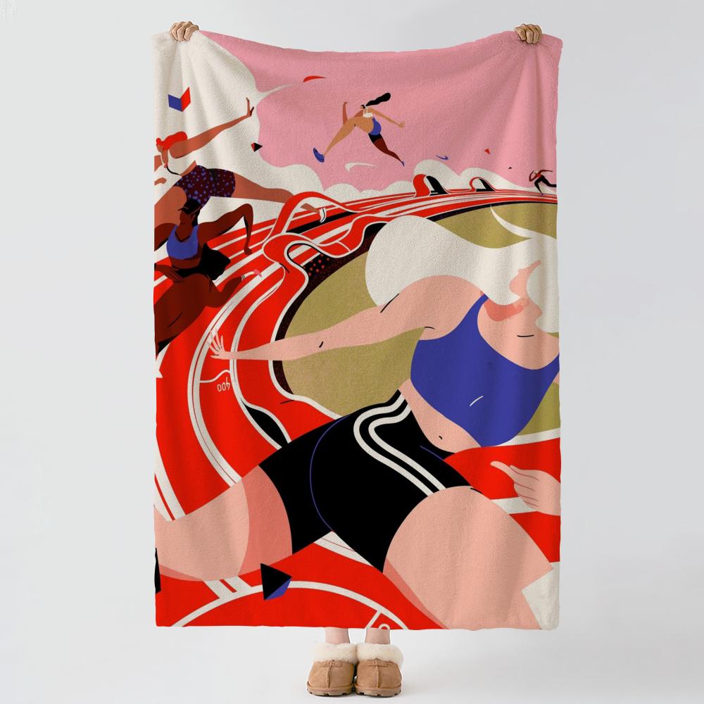 Artist S-Soren Selleslagh-H Throw Thick Comfort Flannel Quilt, Multi-scene Use Indoor Outdoor Daily Nap