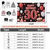 Party Backdrop Birthday Stars Balloon Confetti 30th 30 Photo Booth Background Wall Decor