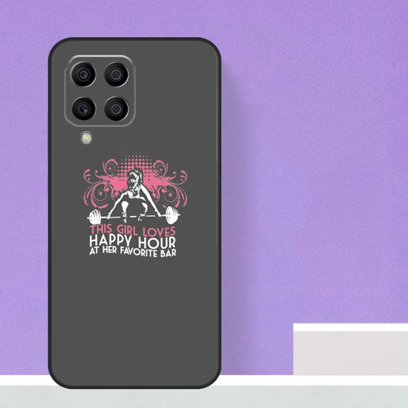 Fitness Girl Gym For Samsung Galaxy M13 M33 M53 M12 M32 M52 M14 M34 M54 M20 M51 M21 M30s M31s M15 M55 Case