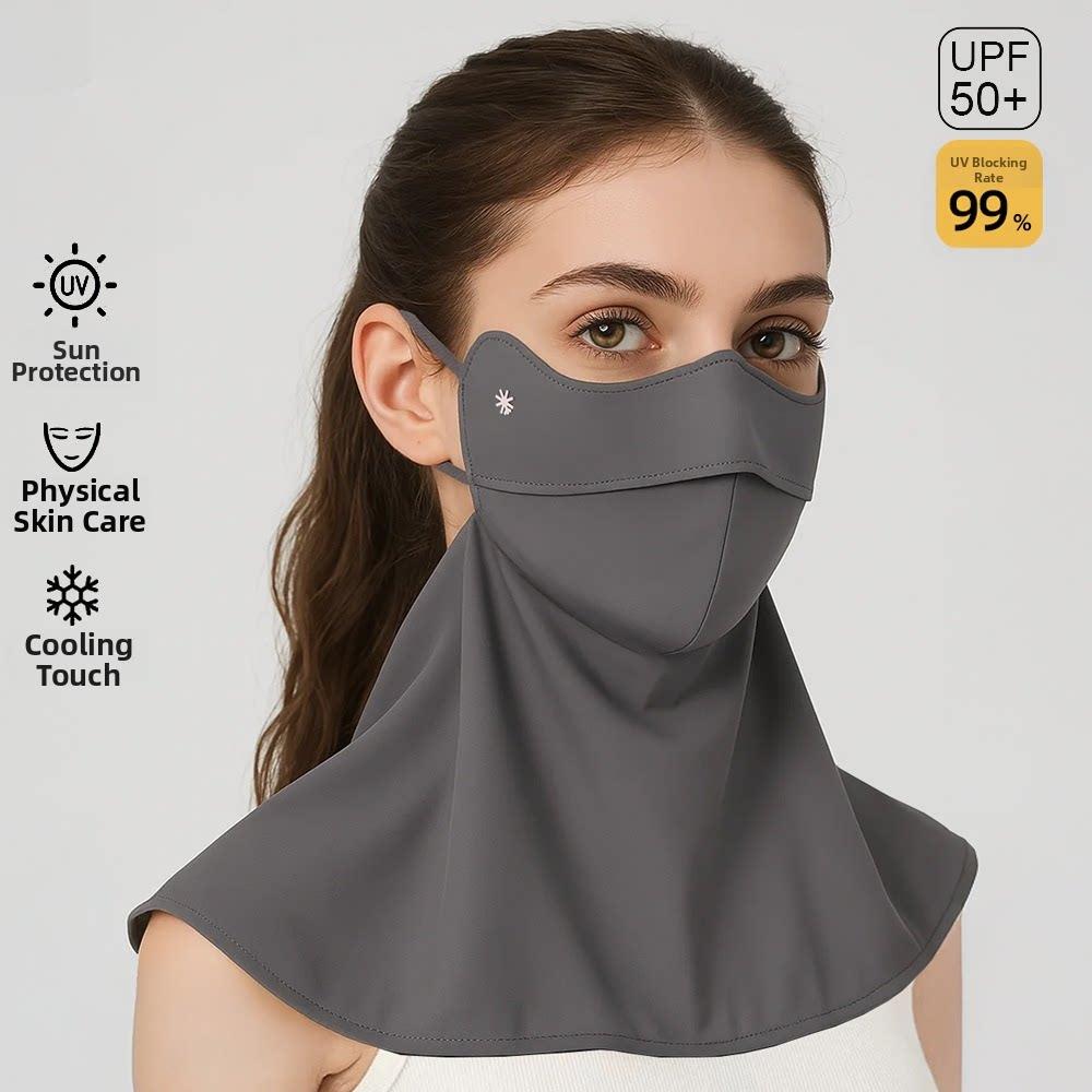 UPF50+ Full Face Neck Sun Mask for Women, Breathable Cooling 99% UV Protection Sunscreen Cover, Outdoor Face & Neck Guard