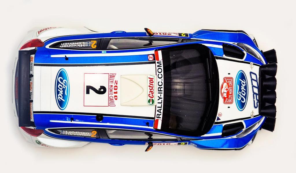 Platz Belkit Ford Fiesta S2000 2010 Monte Carlo Rallye Gewinner Plastikmodell BEL002 1/24
