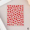 Hollow Heart Sticker For Nail Gold Pink Love For Women Slider Nail Art Decoration Holographic Manicure Accessory