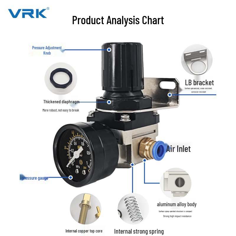 VRK AR Series Pneumatic Air Pressure Regulator Valve
