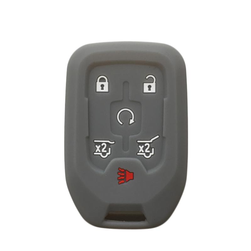 Silicone Key Case For GMC Terrain 2019 Canyon Remote Key Cover For Chevrolet Suburban Silverado 2500 Car Accessories 4/5/6Button