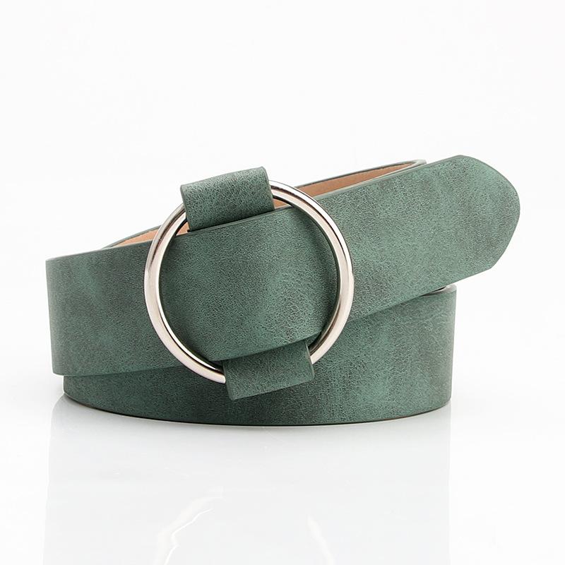 Innovative Needle-free Ring Buckle Women's Belt Student Jeans Belt