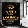 Tenda da Doccia VIP Elegante Premium, Tenda da Doccia Decorativa per Bagno, Tenda da Doccia Impermeabile con Ganci
