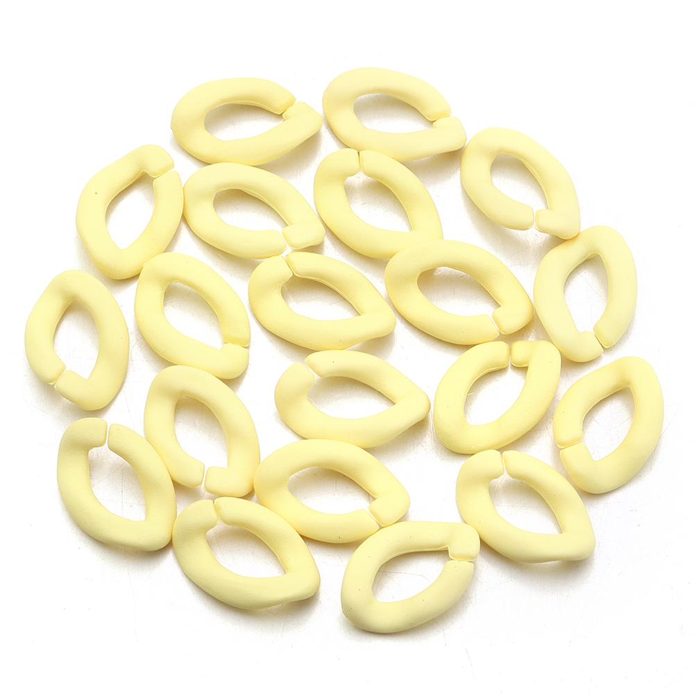 20pcs 17x11mm Acrylic Link Chain Candy Color Assembled Parts Loose Beads for DIY Jewelry Making Bracelets Necklace Accessories