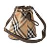 Burberry Checked Drawstring Bucket Bag Sand Women Bags Tan 8093804