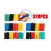 328-656pcs Heat-shrink Tubing Thermoresistant Tube Heat Shrink Wrapping Kit Electrical Connection Wire Cable Insulation Sleeving