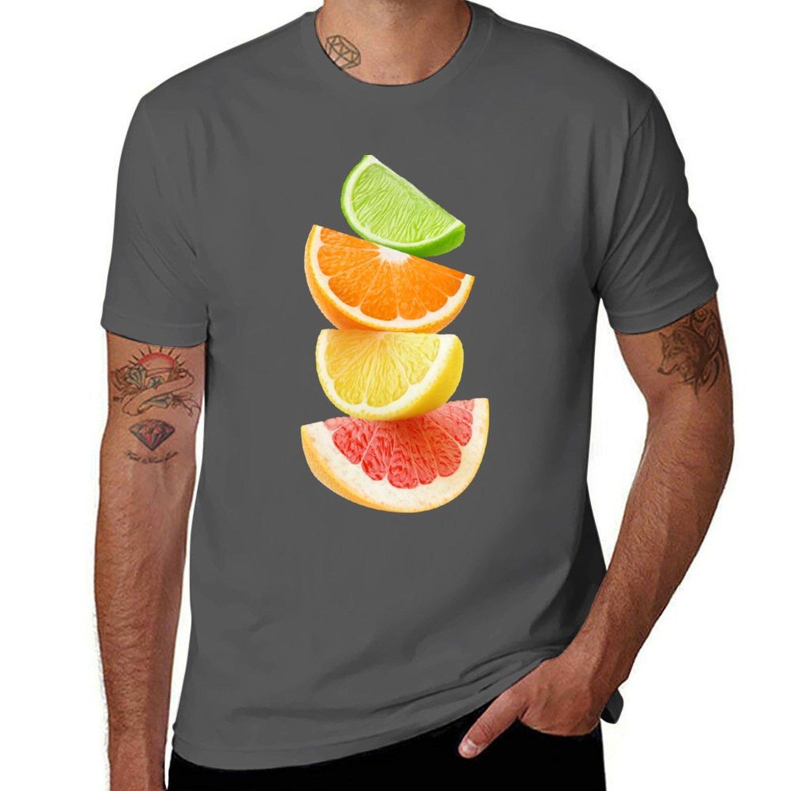 

Citrus slices on top of each other T-Shirt cotton t shirt pack cotton tshirt 100% t shirt personalised T-Shirt 4XL