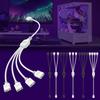 ARGB Multi Splitter 5V 3PIN Connector 1 To 2/3/4 Chassis Fan Splitter Synchronization Tensile Resistant for PC Light Strip Fans