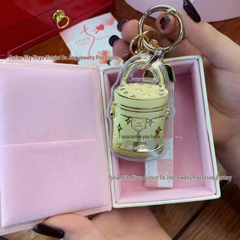 999 Feingold Geldbeutel Anhänger - Man glaubt, dass er Leiden heilt, Heiß verkaufendes Handy-Ketten Zubehör.
