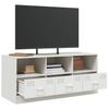 Vidaxl Szafka Pod Telewizor, Biała, 99X39X44 Cm, Stalowa