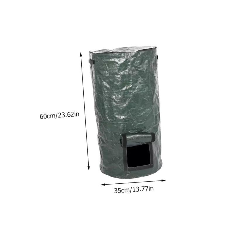

Reuseable Garden Waste Can Reuseable Garden Leaf Waste Can Yard Compost Bin for Fruit Kitchen Waste Grower