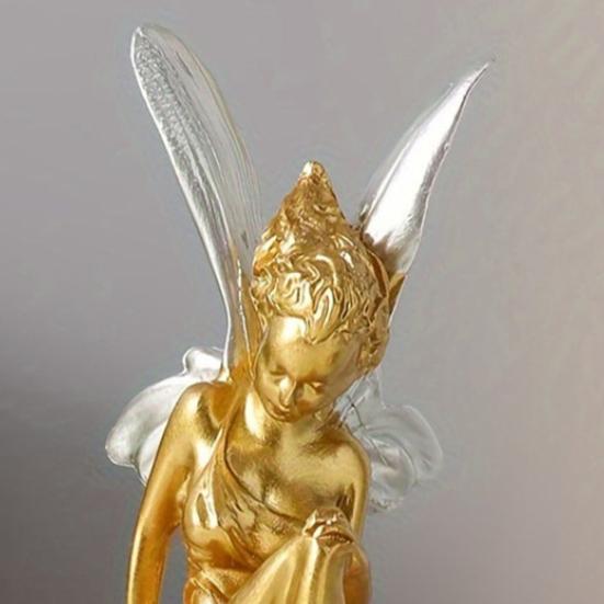 Decorative Ornament, Flower Fairy Design Small Decorative Sculpture, Home Living Room Bedroom Office Table Decoration