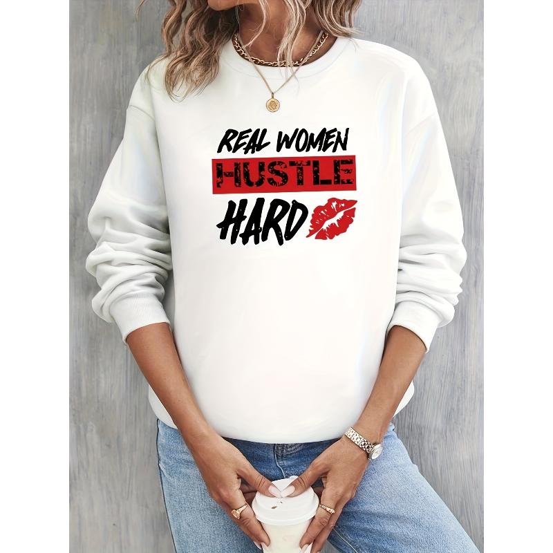 Lightweight Skin-Friendly Women s Crew Neck Sweatshirt, Warm for Weekend XXL чёрный