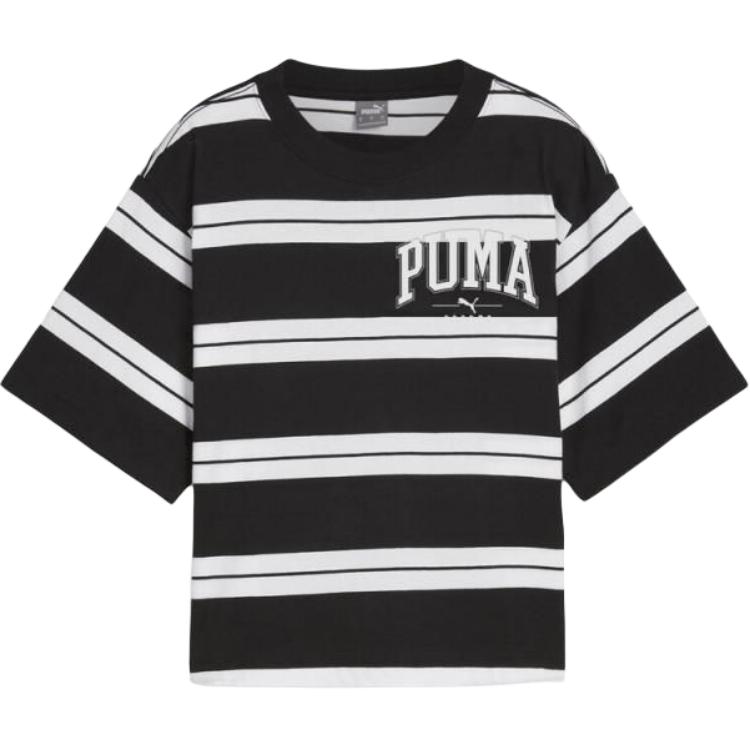 New PUMA Squad T Shirts Women's Black/White 692983-01