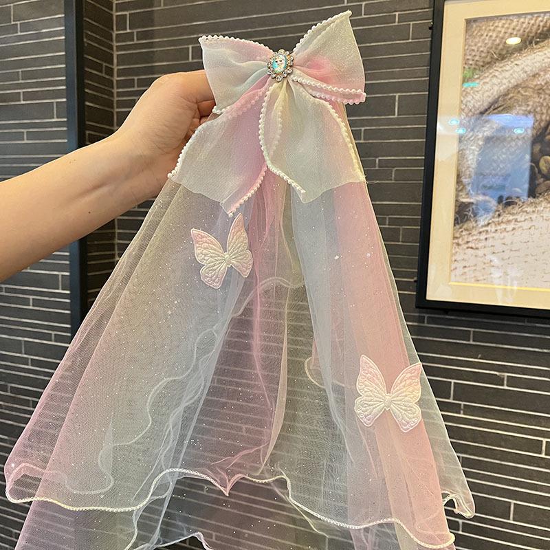 

Gradient Bow Hair Clip for Children – Cute Fairy Princess Birthday Accessory
