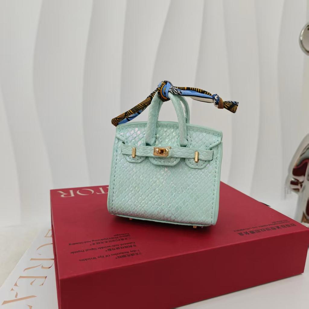 New Mini Platinum Bag Pendant Colorful Glitter Bag Pendant Cute Bag Pendant Headphone Lipstick Car Key