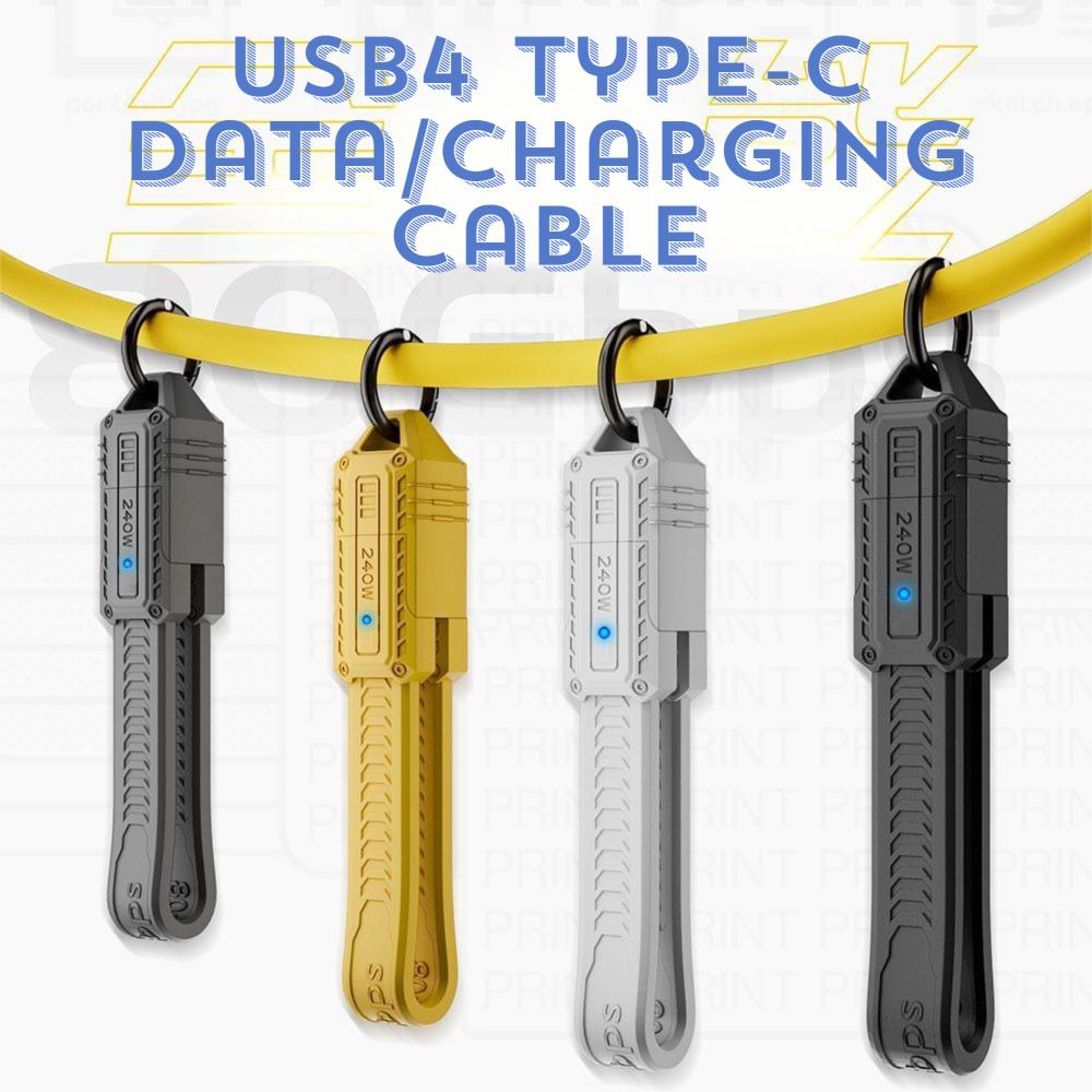 8K 60HZ USB-C Data Line 80Gbps Charging Cord High Speed USB4 Type-C Cable  Data Transfer