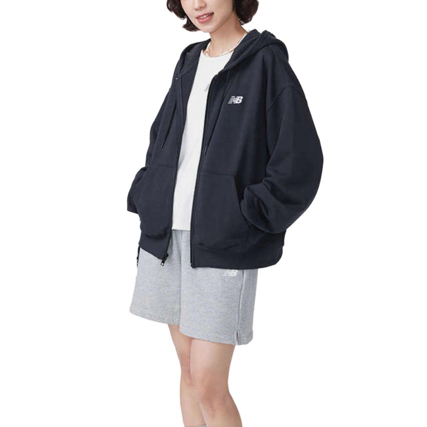 New Balance Logo-zipped Hoodie WJ41501-BK