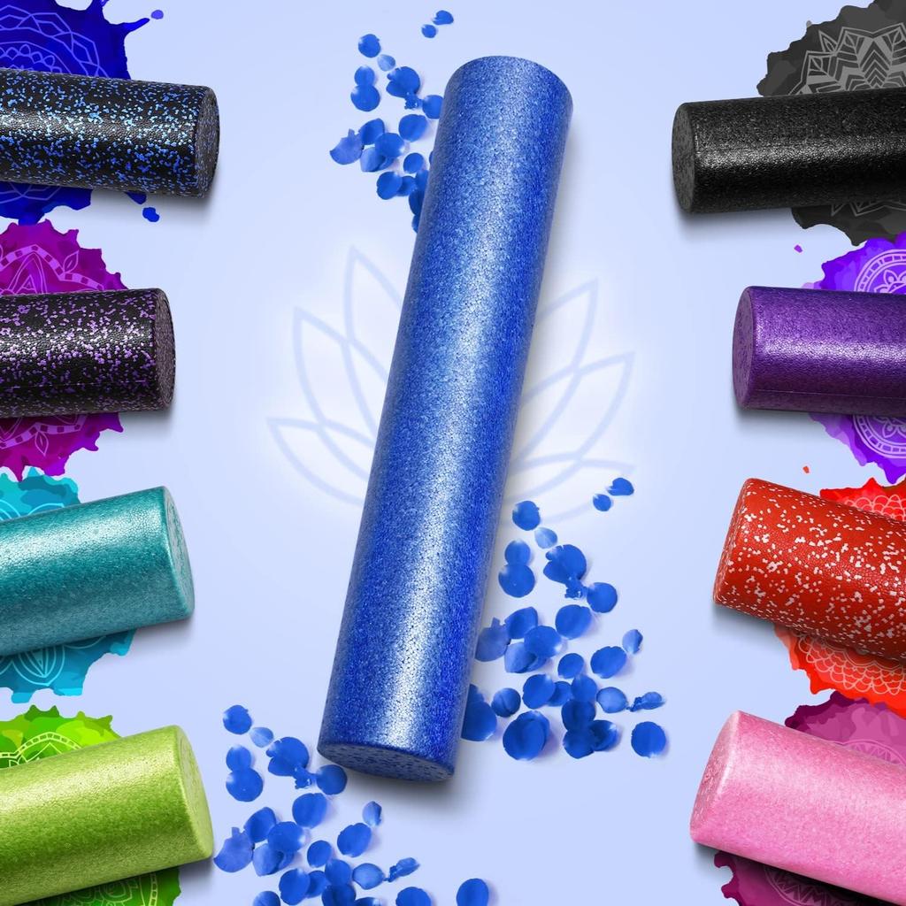Yes4All Hochdichte EPP Runde Rückenrolle Schaumstoff Übungsschaumstoffrolle für und Dehnen 90 cm Yoga, Pilates, - 30, 45, 60,