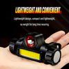 Outdoor Mini Rechargeable Portable Headlight with Strong, Lightweight, Adjustable and Magnetic Properties Suitable for Running, Camping and Fishing