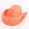 New Color Western Cowboy Hat Men's and Women's Commuting Versatile Simple Wind Wide Brim Top Hat Sun Hat
